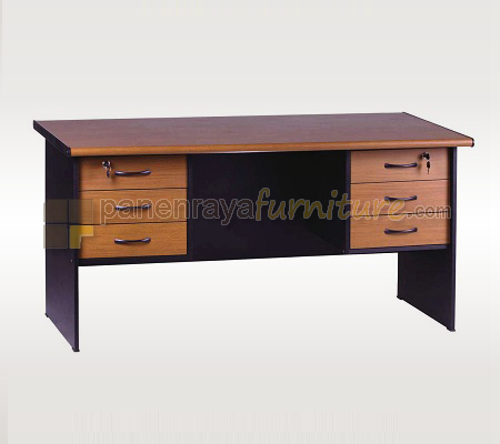 Panen Raya Furniture MEJA KANTOR VIP MV 302 A Teakwood 150x70x73 cm
