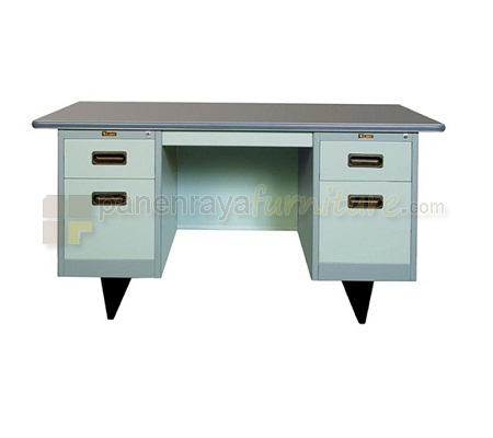 Panen Raya Furniture MEJA KANTOR LION L 101 Grey 180x80