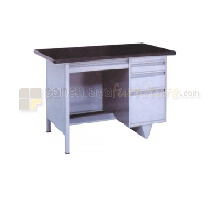 Panen Raya Furniture Meja Kantor Brother B 801 Grey 120x75x70