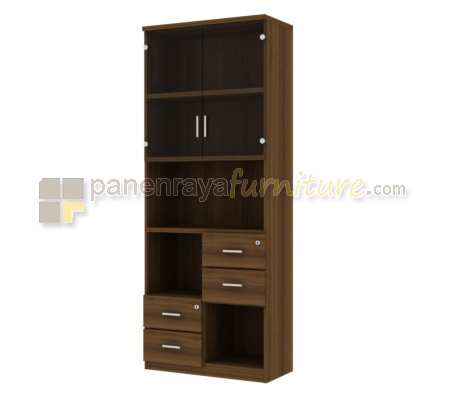 Panen Raya Furniture Lemari Arsip Tinggi Expo DHG-8007 DC-04 Pintu Kaca