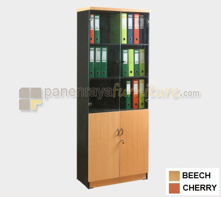 Panen Raya Furniture Lemari Arsip Lunar LRT 202 Beech / Cherry 80x40x200