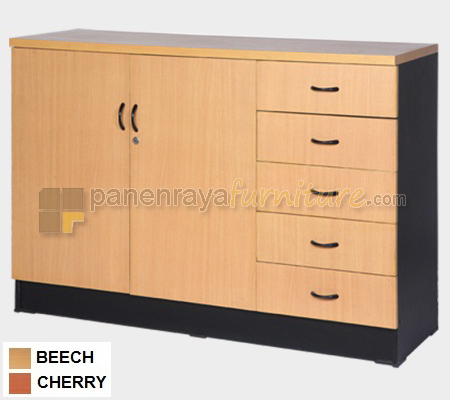 Panen Raya Furniture Lemari Arsip Lunar LRP 702 Beech 120x40x80
