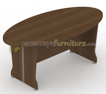 Panen Raya Furniture Meja Meeting Elips UNO UCT 8776 Walnut 180x90x75