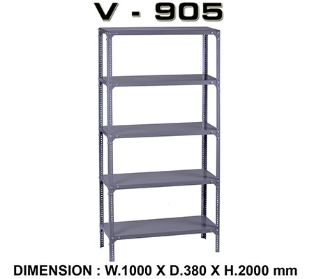 Panen Raya Furniture Rak Arsip Besi VIP V 905 Grey 1000x380x2000