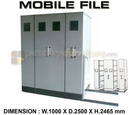 Panen Raya Furniture VIP Mobile File Manual Sistem MFA 4BS255 (20 COMP) Plat 0.8