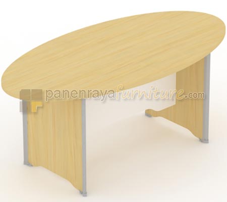 Panen Raya Furniture Meja Meeting Elips UNO UCT 7766 Maple 180x90x75