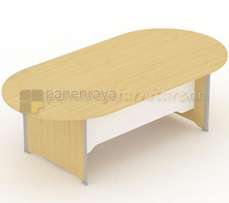 Panen Raya Furniture Meja Meeting Oval UNO UCT 7765 Maple 240x120x75