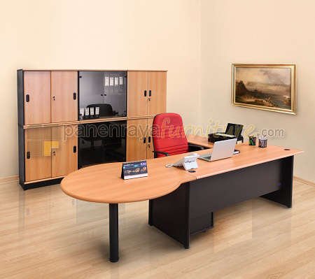 Panen Raya Furniture Meja Direktur Uno Classic Set 1