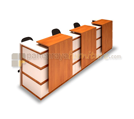 Panen Raya MEJA RECEPTIONIST UNO URS 1932 LMR CHERRY 360x80x110