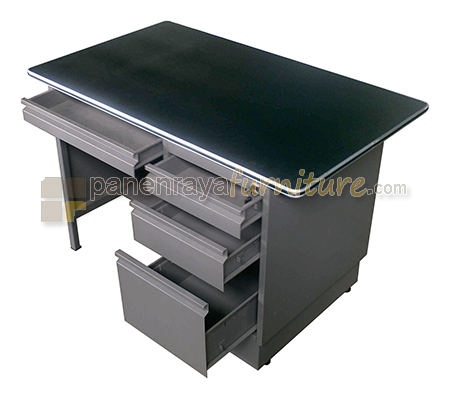 Panen Raya Furniture Meja Kantor Besi VIP V 701 Grey 120x70x75