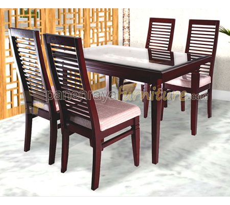 Panen Raya Furniture Meja Makan 4 Kursi Starmax Claudius
