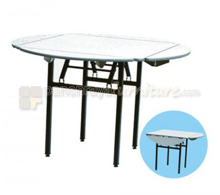Panen Raya Furniture Meja Lipat Futura MJ FTR 146 D120 cm