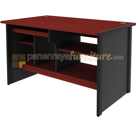 Panen Raya Furniture Meja Komputer Expo MPC 123 Mahogani 121x75x75