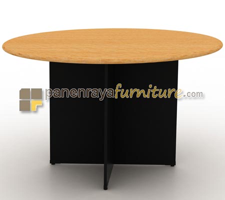 Panen Raya Furniture Meja Meeting Bundar Expo MP 100R Beech 100x75