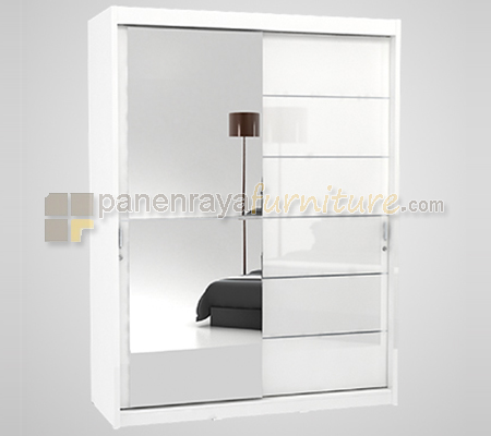 Panen Raya Furniture Lemari Pakaian 2 Pintu Sliding ProDesign VEGAS 150x60x200