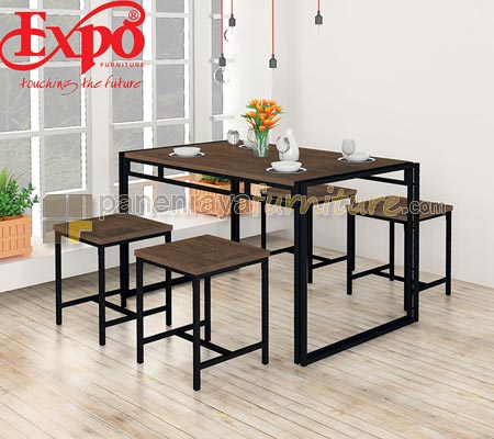Panen Raya Furniture Set Meja Makan 4 Kursi Expo MDN 1309 dan MCH 4410