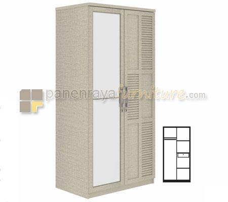 Panen Raya Lemari Pakaian Expo LP 2105 Tecido 95x58x204