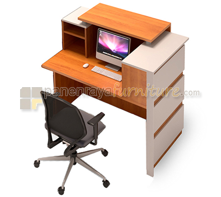 Panen Raya Furniture MEJA RECEPTIONIST UNO URS 1932 R Cherry 120x80x110