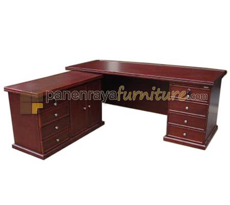 Panen Raya Furniture Meja Kantor Minnoti Executive Desk plus Side Extention 180x80x75