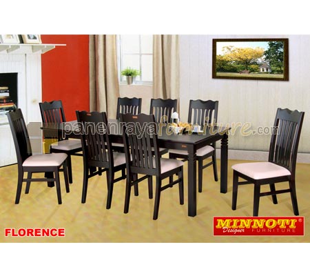 Panen Raya Furniture Meja Makan 8 Kursi Minnoti Florence