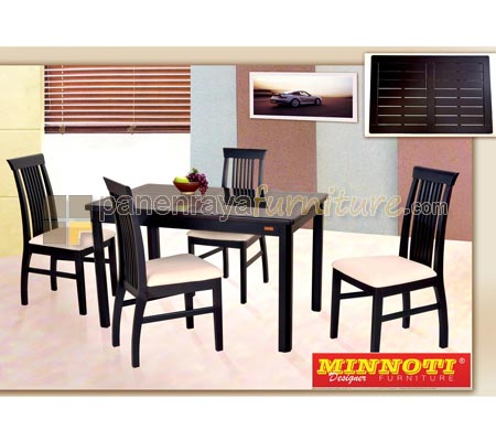 Panen Raya Furniture Meja Makan 4 Kursi Minnoti Miami