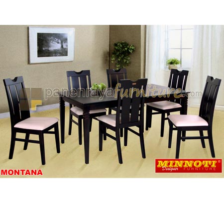 Panen Raya Furniture Meja Makan 6 Kursi Minnoti Montana