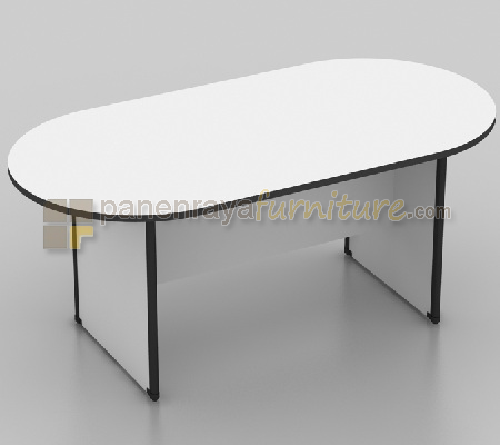 Panen Raya Furniture Meja Meeting Oval UNO UCT 1784 Grey 180x90x75