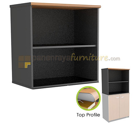 Panen Raya Furniture Lemari Arsip Euro DUC 8081 Cherry Black 80x40x81