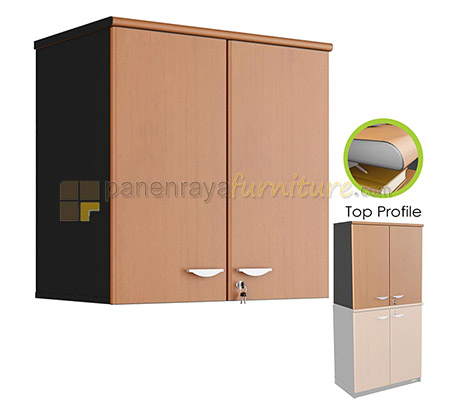 Panen Raya Furniture Lemari Arsip Euro DUC 8083 Cherry Black 80x40x81