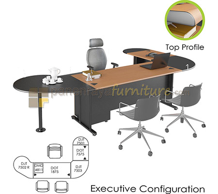 Panen Raya Furniture Meja Direktur Euro Diamond Executive Configuration A