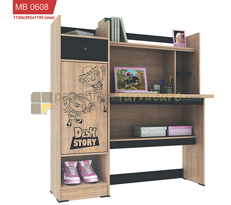 Panen Raya Furniture MEJA BELAJAR ROMARO MB 0608 (BROWN) 113x40