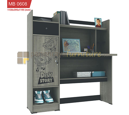 Panen Raya Furniture MEJA BELAJAR ROMARO MB 0608 (GREY) 113x40