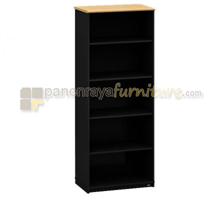 Panen Raya Rak Arsip Kantor Euro RHC 8321 Beech Black 80x40x200
