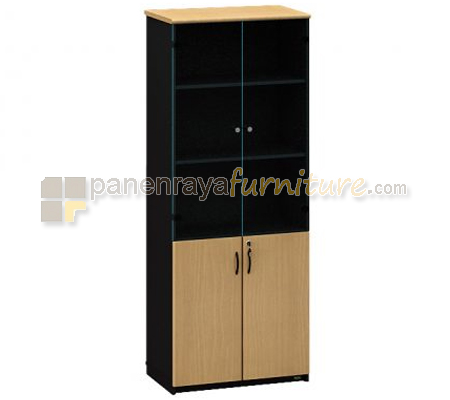 Panen Raya Lemari Arsip Euro RHC 8322 Beech Black 80x40x200