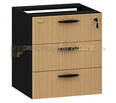Panen Raya Furniture Laci Gantung Euro RHD 4047 Beech Black 39x42x47