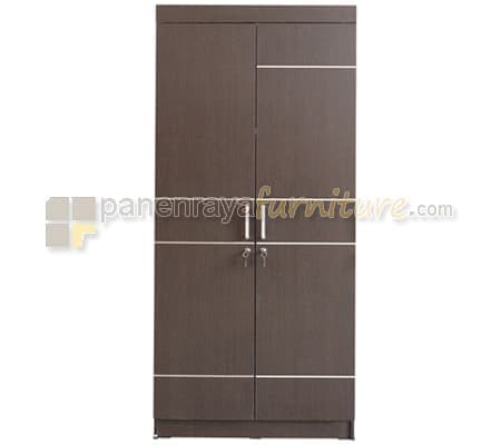 Panen Raya Lemari Pakaian Lunar CLS 201 Espresso 80x42x180