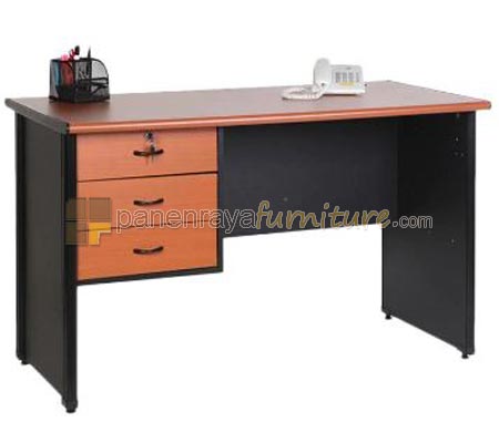 Panen Raya Furniture Meja Kantor Lunar  LMK 1275 L3 Cherry 120x75