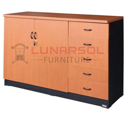 Panen Raya Furniture Lemari Arsip Lunar LRP 702 Cherry 120x40x80