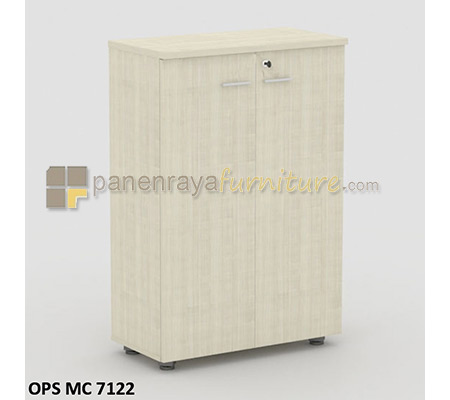 Panen Raya Furniture Lemari Arsip Rendah Modera OPS MC 7122 Pure Teak 80x41x120