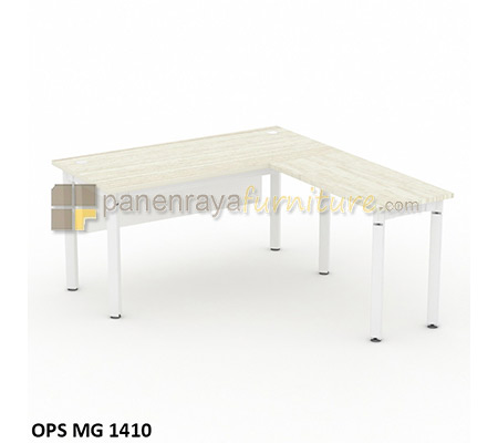 Panen Raya Furniture Meja Kantor Modera OPS MG 1410 Pure Teak 140x170