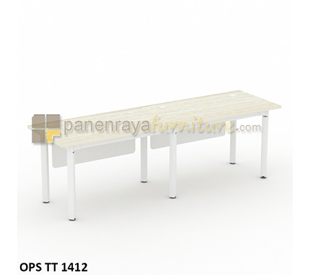 Panen Raya Furniture Workstation Staff 2 Seater Modera OPS TT 1412 Pure Teak 280x70x75