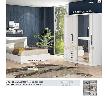 Panen Raya Furniture Bed Room Set Siantano Capitol (2) 160