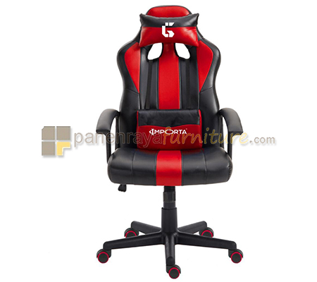 Panen Raya KURSI GAMING 2021 IMPORTA IGC MVP (BLACK-RED)