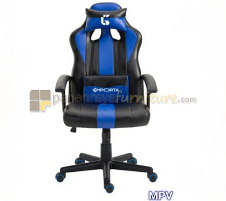 Panen Raya Furniture KURSI GAMING 2021 IMPORTA IGC MVP (BLACK-BLUE)