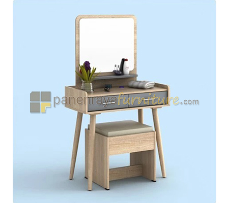 Panen Raya Furniture MEJA RIAS MINIMALIS PRODESIGN ELMI DS80 (SONOMA OAK) 80x40