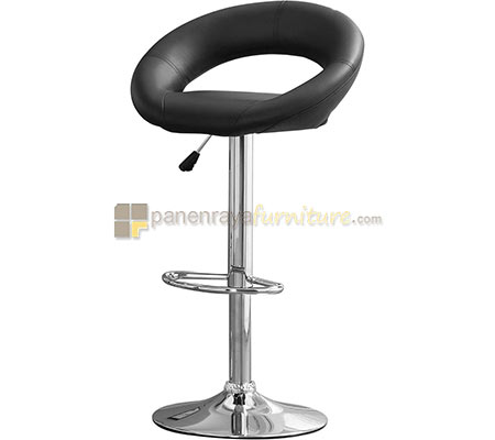 Panen Raya Furniture KURSI BAR TINGGI ZEUS 093 (Hitam)