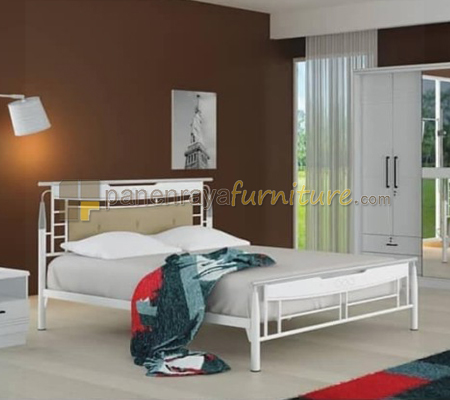 Panen Raya Ranjang Besi Siantano Maldives 140x200 White