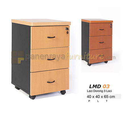Panen Raya Furniture Laci Dorong Lunar LMD 03 Beech / Cherry 40x40z65