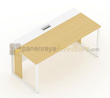 Panen Raya Furniture Meja Kantor Uno UOD 7064N Maple White 140x75x75