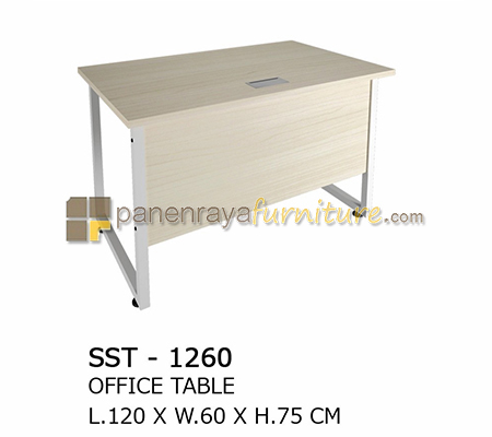 Panen Raya Furniture Meja Kantor Euro SST 1260 Maple 120X60X75